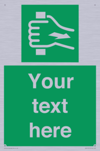 Custom Pull Bar Sign